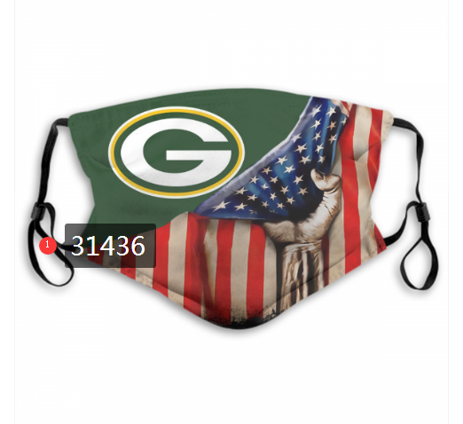NFL 2020 Green Bay Packers 150 Dust mask with filter